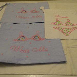 Set Of 3 Lingerie Travel Bags